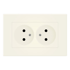Socket with two outlets