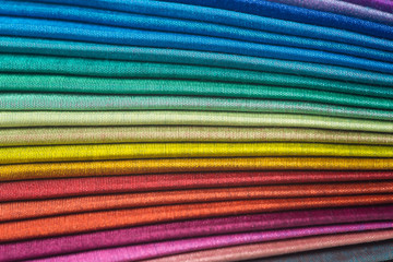 multi color fabric texture samples