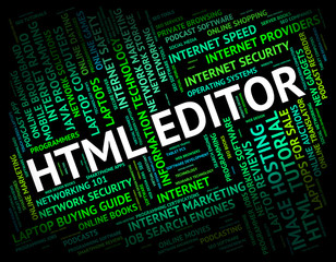Html Editor Means Hypertext Markup Language And Boss