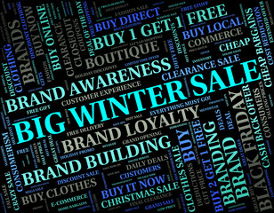Big Winter Sale Shows Retail Season And Large