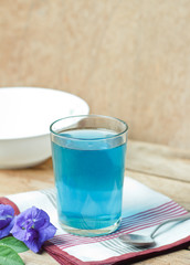 Butterfly-pea or Blue-pea flower herbal tea