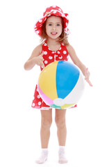 The girl with the ball