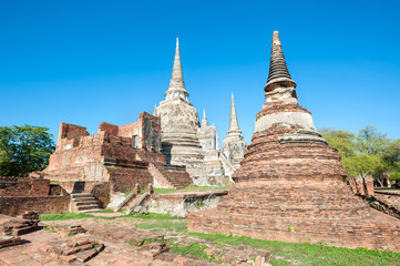 Fototapeta premium Wat Phra Si Sanphet Temple, Ayutthaya, Thailand