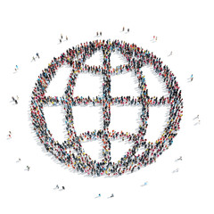 group  people  shape globe