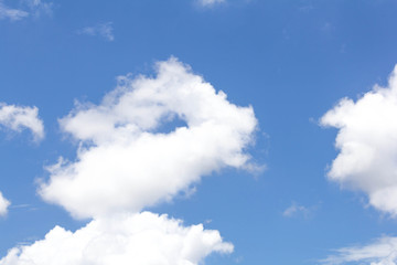 Obraz premium blue sky with white clouds