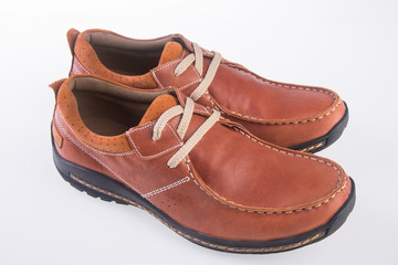 shoe. men's fashion shoe on a background