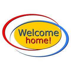 Welcome home sign color