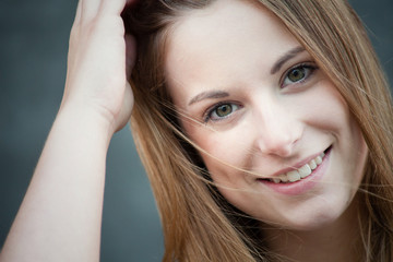 Fototapeta premium Face of an attractive teenage girl