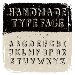 Naklejka premium Handmade typeface 