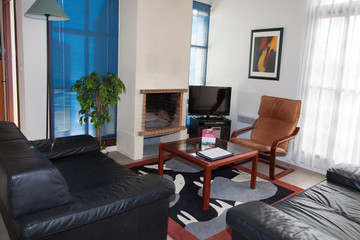 Sofa in a living room in a house