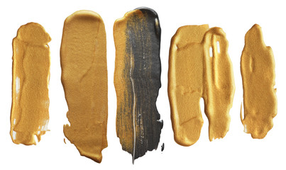 Abstract acrylic brush strokes.