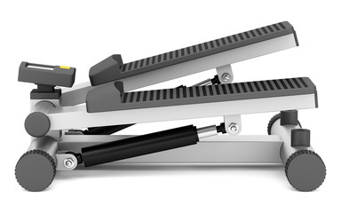 gym stepper isolated on white background