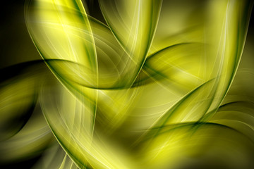 abstract beautiful green waves background