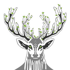 Wild deer design