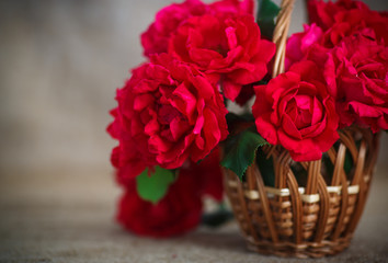 beautiful bouquet of red roses