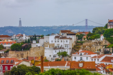 Lisbon, Portugal. Tagus River Panorama