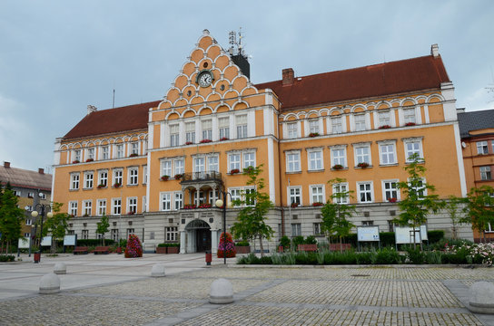 Town hall in the Czech Teschen (Czech Republic) 