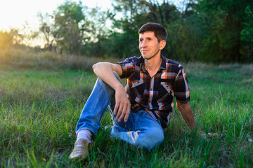 young man in park