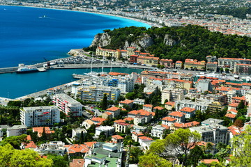 Obraz premium port de Nice et baie des anges