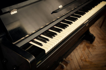 Fototapeta na wymiar close-up of piano keys