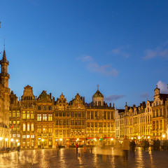 Fototapeta na wymiar Grand Place Town Square, Brusseles