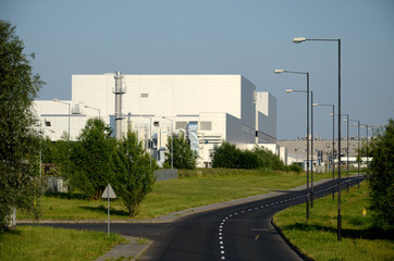 Modern factory building