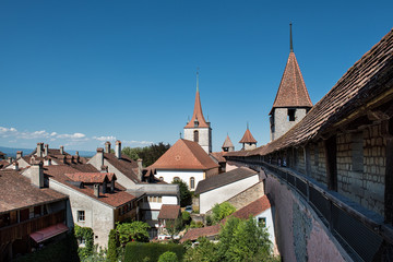 Obraz premium Murten / Morat in der Schweiz