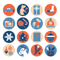 Christmas gifts icons