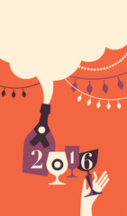 Composition with Champaign glasses