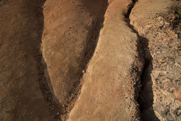 Detail of sand rock background texture