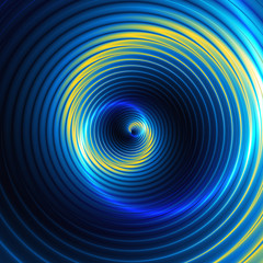 Abstract background of concentric swirling circles creating an illusion of movement