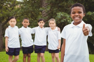 Group of students standing together