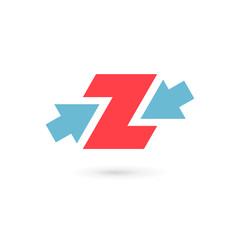 Letter Z number 2 logo icon design template elements