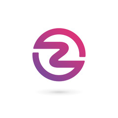 Letter Z number 2 logo icon design template elements