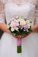 Obraz na płótnie Canvas Wedding bouquet close-up