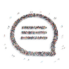 group  people  shape bubble chat