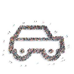 group  people  shape  car