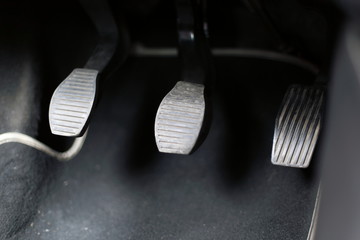 Detail of a pedal, in a modern car