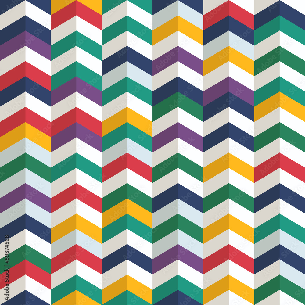 Aufkleber seamless pattern of different figures. abstract seamless colorfu
