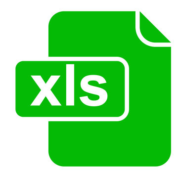 Icono documento extension xls verde