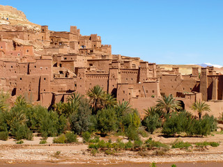 Clear day at Ait Benhaddou, Morocco