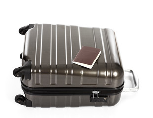 Passport on a suitcase