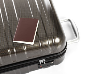 Passport on a suitcase