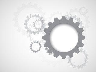 machine technology gears. retro gearwheel mechanism bacground