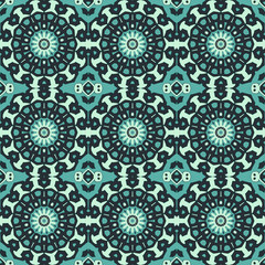 Wallpaper ornament floral seamless generated texture