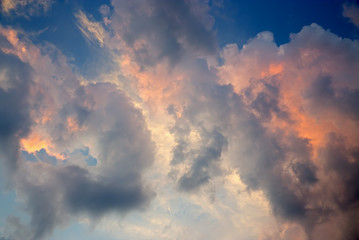 Beautiful vibrant clouds