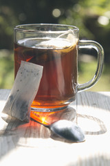 cup of tea with spoon