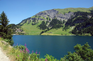 lac du barrage de st guérin-savoie