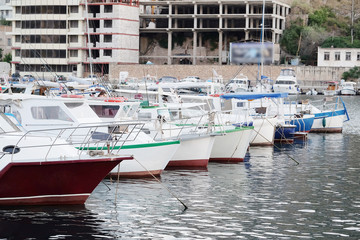 The image of a passenger boat
