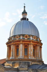 Fototapeta premium The dome of a church in Naples
